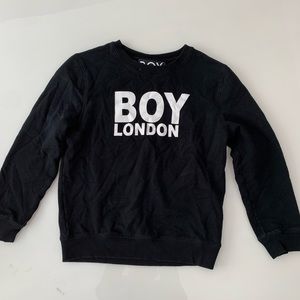 BOY LONDON SWEATSHIRT BIG LETTERS. FINAL SALE.
